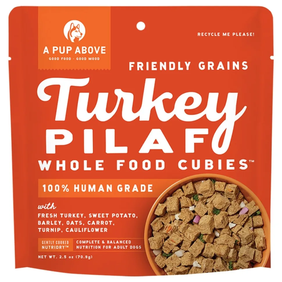 A Pup Above Cubies Friendly Grains Turkey Pilaf Air-Dried Dog Food - 2.5 Oz - 10 Count
