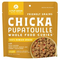 A Pup Above Cubies Friendly Grains Chicka Pupatouille Chicken Air-Dried Dog Food - 2.5 Oz - 10 Count