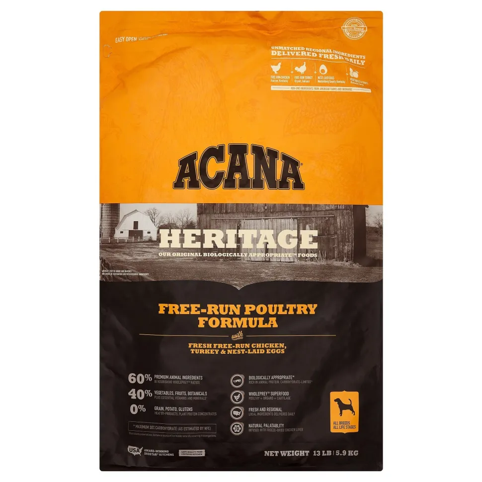 Acana 'Kentucky Dogstar Chicken' Free-Run Poultry Dry Dog Food - 13 lb Bag