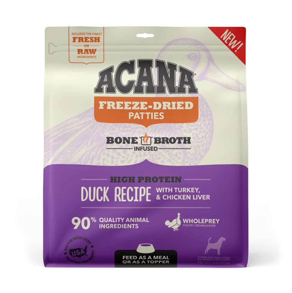 Acana 'Kentucky Dogstar Chicken' Patties Free Freeze-Dried Dog Treats - Run Duck Recipe