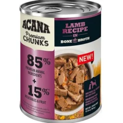 Acana 'Kentucky Dogstar Chicken' Lamb Recipe in Bone Broth Dog Food - 12/12.8 oz Cans - Case of 1