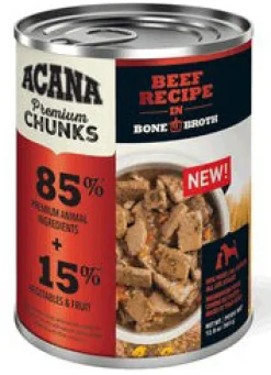 Acana 'Kentucky Dogstar Chicken' Beef Recipe in Bone Broth Dog Food - 12/12.8 oz Cans - Case of 1