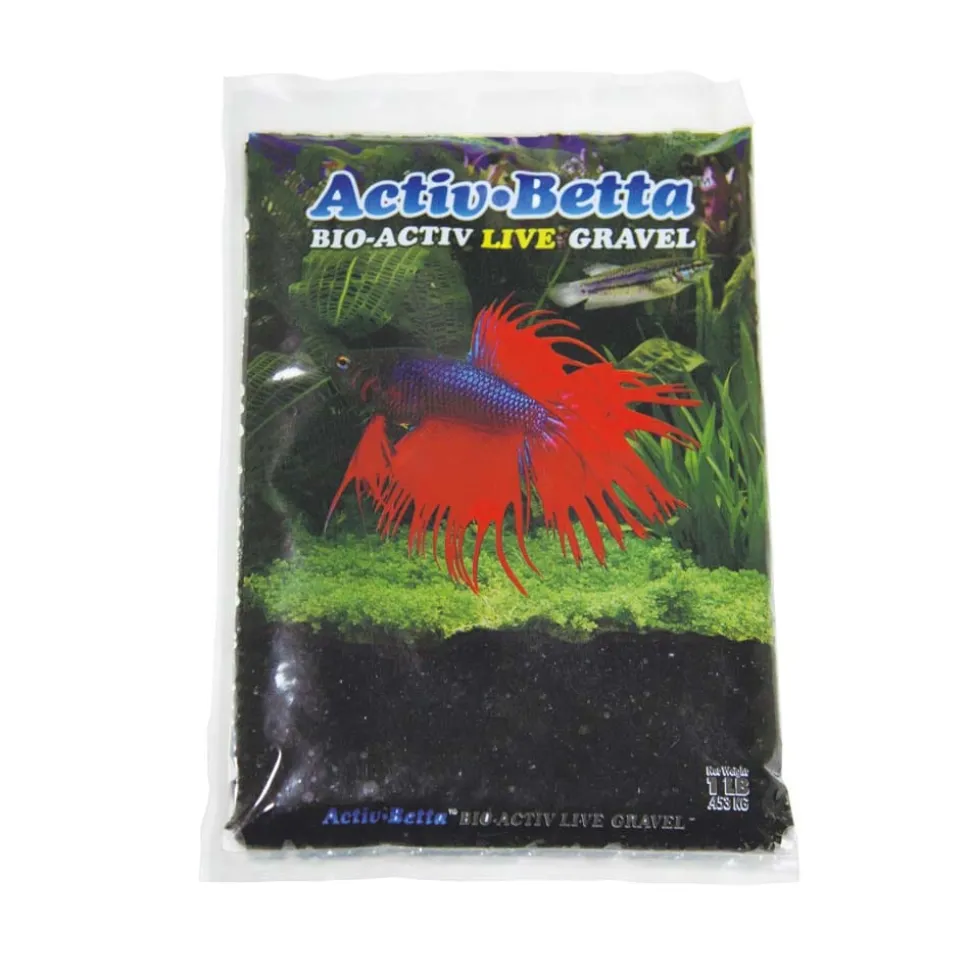 Activ-Betta Bio-Activ Live Betta Gravel Black - 1 lb - 6 Count