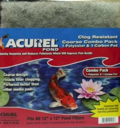 Acurel Coarse Polyester & Carbon Pad Combo Pack - 12" x 12"