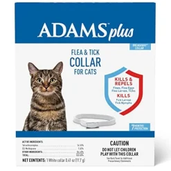 Adams Plus Flea & Tick Collar for Cats - Adjustable