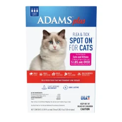 Adams Plus Flea & Tick Spot On for Cats & Kittens - Over 5 lb