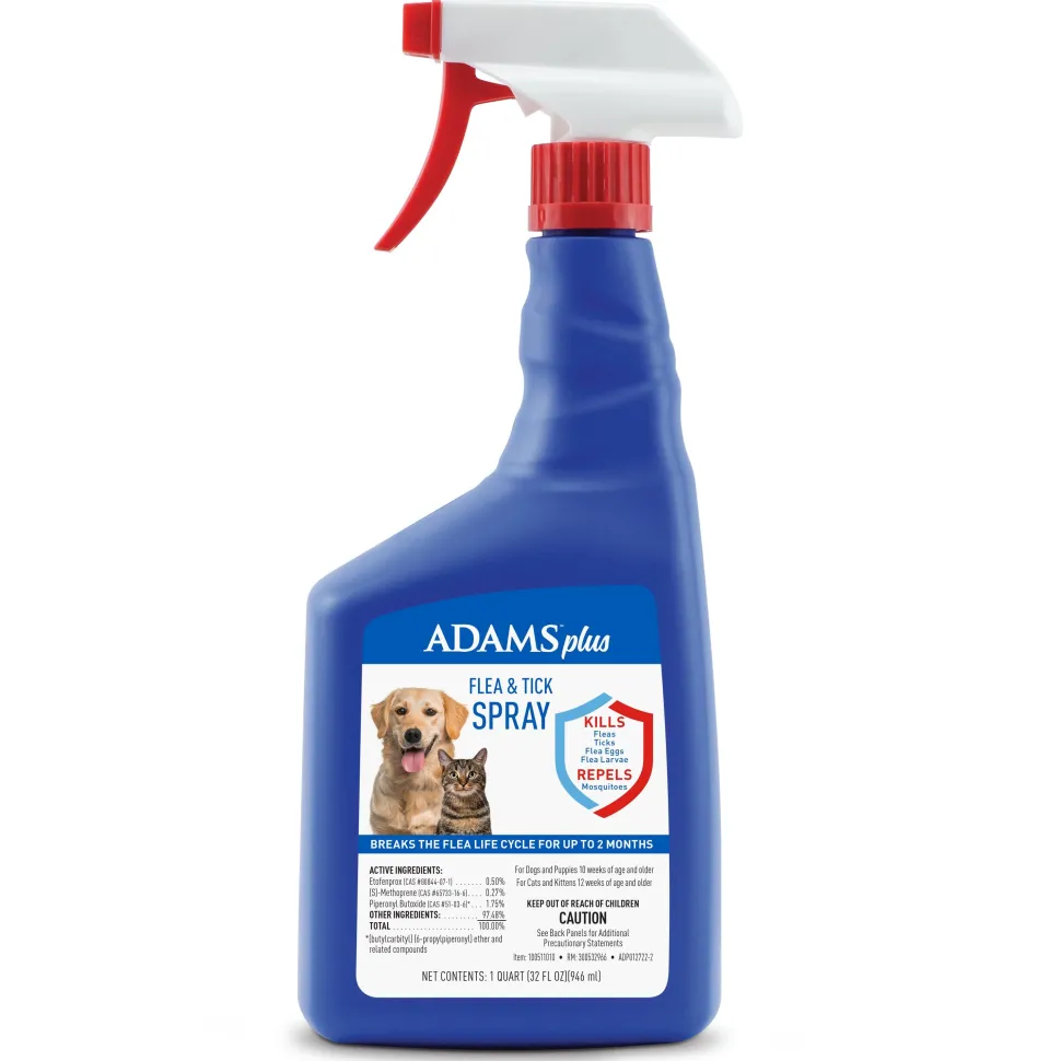 Adams Plus Flea & Tick Spray - 32 fl Oz