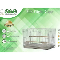 A&E Cage Company Economy Flight Bird Cage - Black - 24 X 16 X 16 In - 4 Pack