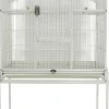 A&E Cage Company Flight Bird Cage with Stand - White - 31 X 20 In