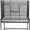 A&E Cage Company Flight Bird Cage with Stand - Black - 32 X 21 X 63 In