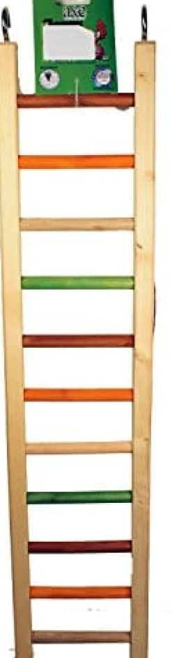 A&E Cage Company Happy Beaks Wooden Hanging Bird Ladder - 25.25 X 5.25 X .75