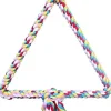 A&E Cage Company Happy Beaks Triangle Cotton Bird Swing - 15.75 X 12.6 X 12.6