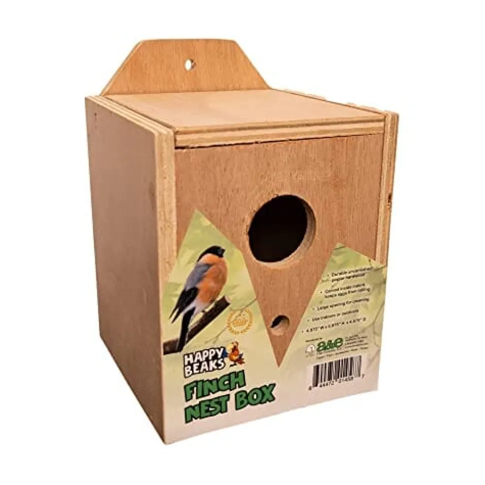 A&E Cage Company Nest Box Finch - 4.875 X 4.875 X 5.8