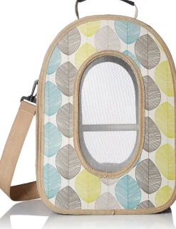 A&E Cage Company Voyager Soft Sided Travel Bird Carrier - Tan - Large - 18.5 X 13.5 X 9