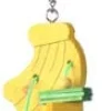 A&E Cage Happy Beaks Banana Bird Toy - 9 X 3 In