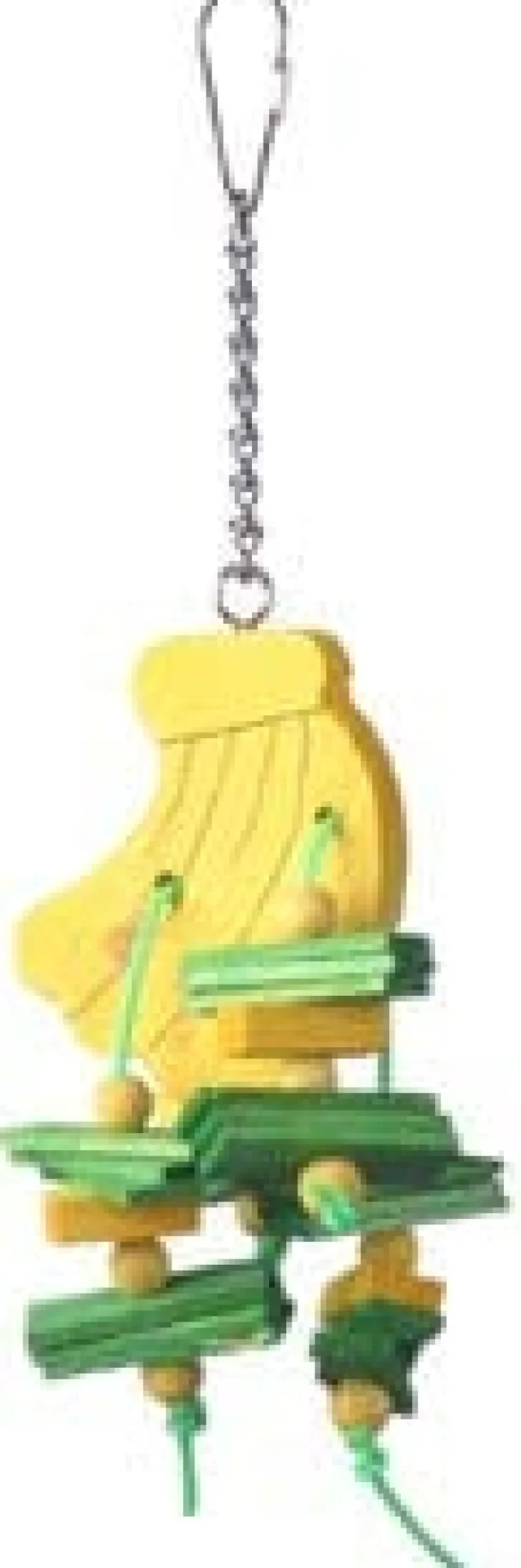 A&E Cage Happy Beaks Banana Bird Toy - 9 X 3 In
