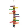 A&E Cage Happy Beaks Colored Wooden Blocks & Wedges Wood Bird Toy - 18.5 X 3 X 3 In