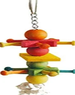 A&E Cage Happy Beaks Wooden Cowboy Spur Wood Bird Toy - 2.5 X 9.5 In
