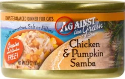 Against the Grain Chicken and Pumpkin Samba Canned Cat Food