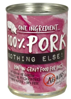 Against the Grain Nothing Else Grain Free One Ingredient 100% Pork Canned Dog Food