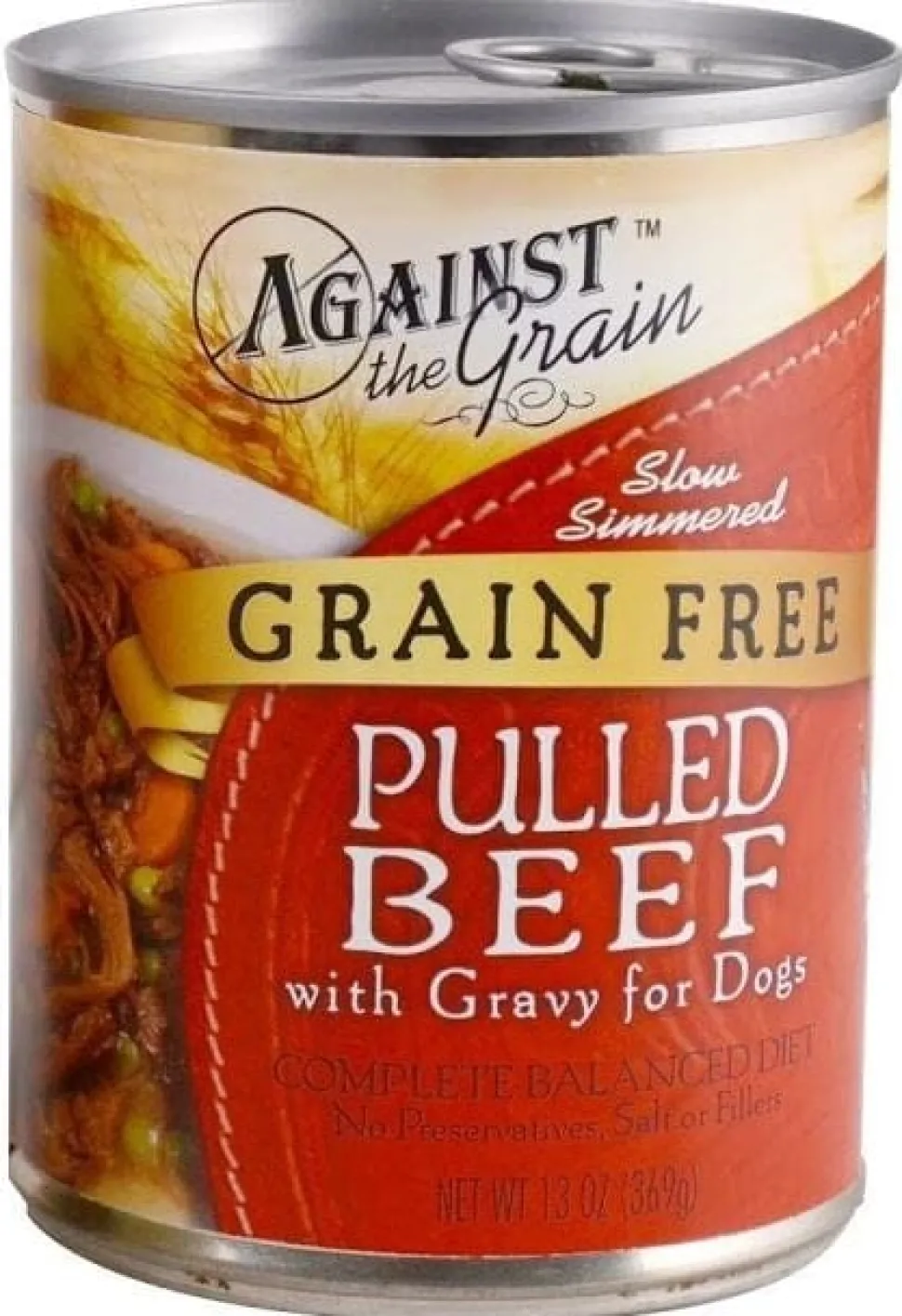 Against the Grain Pulled Beef with Gravy Canned Dog Food