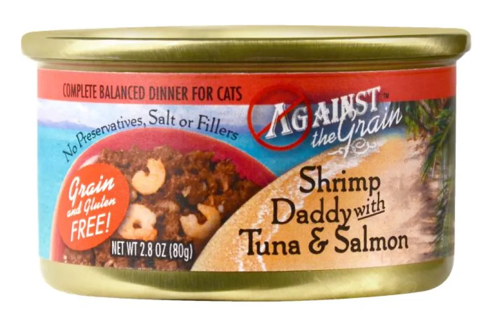 Against the Grain Shrimp Daddy with Tuna and Salmon Canned Cat Food