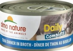 Almo Nature Cat Daily Complete Tuna Dinner in Broth Canned Cat Food - 2.47 oz Cans - Case of 24