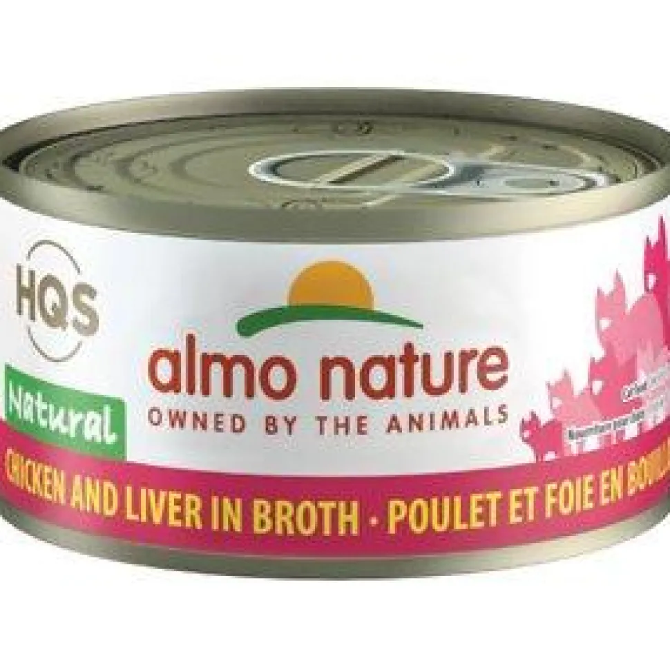 Almo Nature Chicken & Liver Canned Cat Food - 2.47 oz Cans - Case of 24