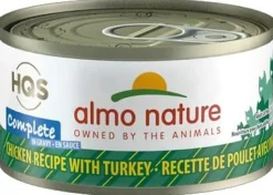 Almo Nature HQS Complete Chicken with Turkey in Gravy Canned Cat Food - 2.47 oz Cans - Case of 24
