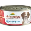 Almo Nature HQS Complete Chicken Stew with Beef & Carrot Canned Dog Food - 5.5 oz Cans - Case of 24
