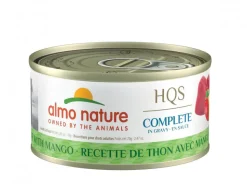Almo Nature HQS Complete Tuna Recipe with Mango in Gravy Canned Cat Food - 2.47 oz Cans - Case of 24