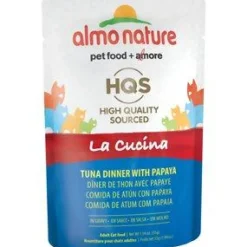 Almo Nature HQS La Cucina Chicken with Whitefish Surimi in Gravy - 1.94 oz Pouches - Case of 24