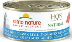 Almo Nature HQS Natural Atlantic Style Tuna in Broth Canned Cat Food - 5.29 Oz - Case of 24