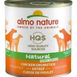 Almo Nature HQS Naturals Chicken Drumstick Canned Dog Food - 9.87 oz Cans - Case of 12