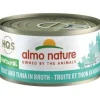 Almo Nature Trout & Tuna Canned Cat Food - 2.47 oz Cans - Case of 24