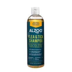 Alzoo Natural Flea and Tick Dog Shampoo - 12 Oz