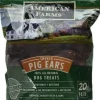 American Farms Smoked Pig Ears Natural Dog Chews - 38.4 Oz - 20 Pack