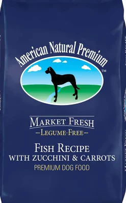 American Natural Market Fresh Legume Free Fish with Zucchini & Carrots Dry Dog Food - 12 lb Bag