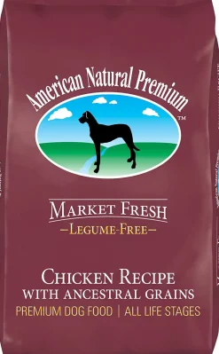 American Natural Market Fresh Legume Free Chicken with Ancestral Grains Dry Dog Food - 30 lb Bag