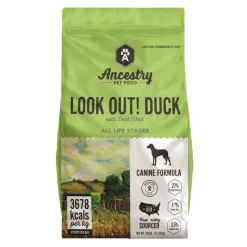 Ancestry Pet Food Grain-Free Look Out! Duck Dry Dog Food - 12 Lbs