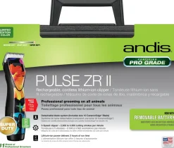 Andis Pulse ZR II Cordless Pet Grooming Clipper with #10 Blade - Floral
