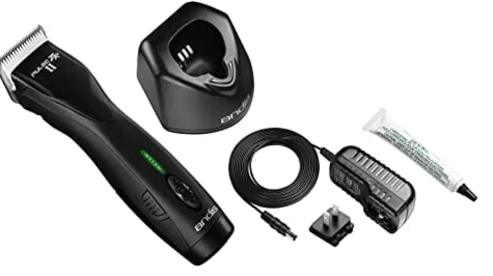 Andis Pulse ZR II Cordless Pet Grooming Clipper with #10 Blade - Black