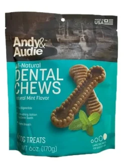 Andy & Audie All-Natural Assorted Dental Chew Treats - 24 Count, 6 oz