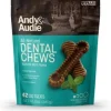 Andy & Audie All-Natural Dental Chews Natural Mint Flavor X-Small Treats - 42 Count, 12 oz