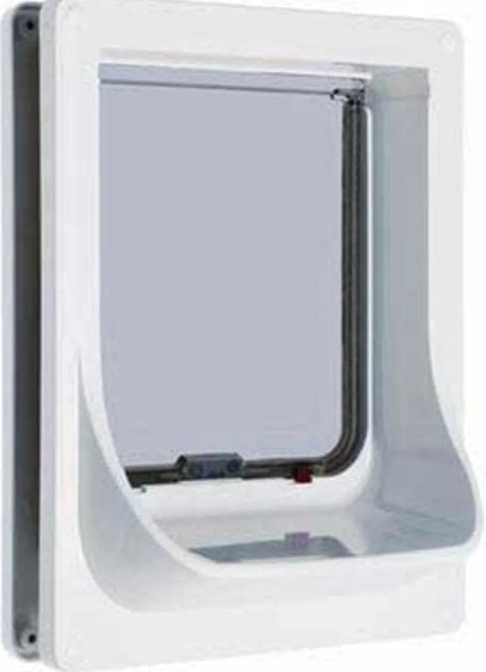 Ani Mate Electromagnetic Door for Small Dog or Large Cat - White andClear