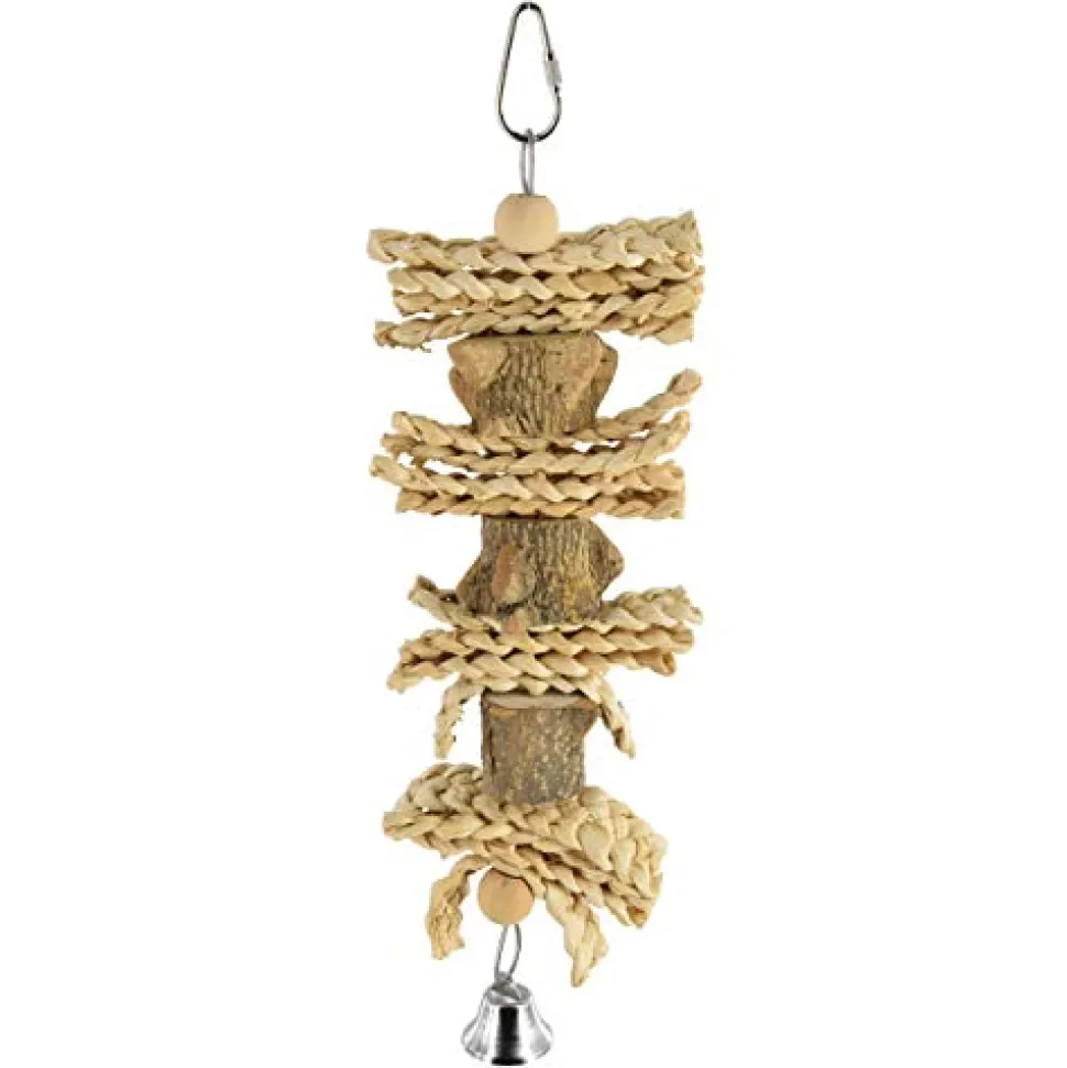 Animal Treasures Birdie Jingle Pepper Wood Kabob - Large