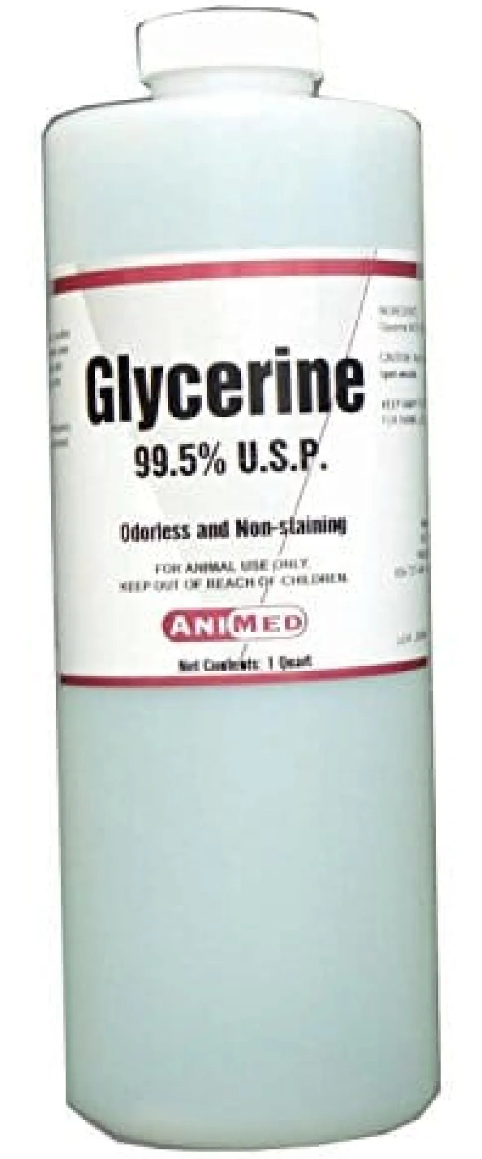Animed Glycerine 99.5% U.S.P. Veterinary Supplies Clean Sanitize & Misc - 32 Oz