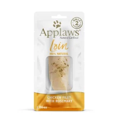 Applaws Cat Loin Natural Chicken and Rosemary Soft and Chewy Cat Treats - 1.06 Oz - Case of 12