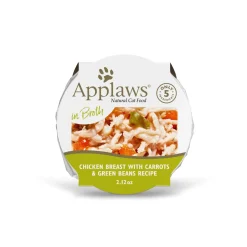 Applaws Chicken and Carrot in Broth Wet Cat Food Tray - 2.12 Oz - Case of 18