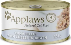 Applaws Natural Wet Cat Food Tuna Fillet with Cheese in Broth
